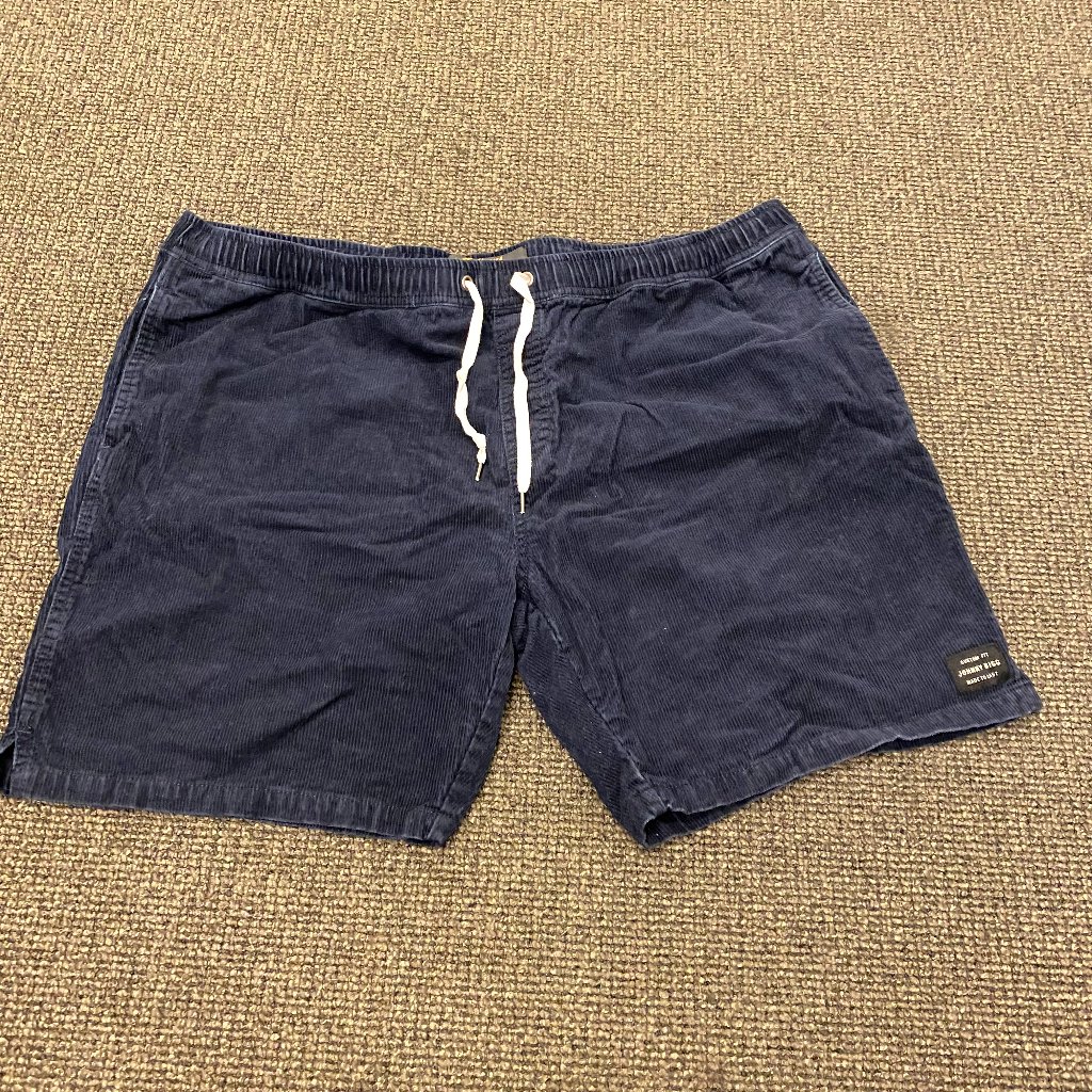 Previously Owned Johnny Bigg Blue Corduroy Shorts  Mens 42 Great Condition